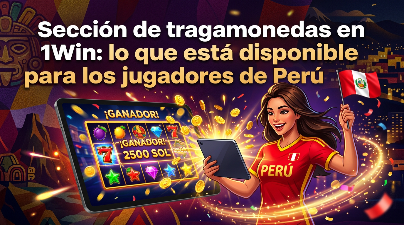 Sección de tragamonedas en 1Win: lo que está disponible para los jugadores de Perú